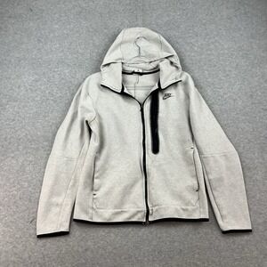 Nike Sportswear Tech Fleece Heather Grey Hoodie Jacket Men's Medium Performance